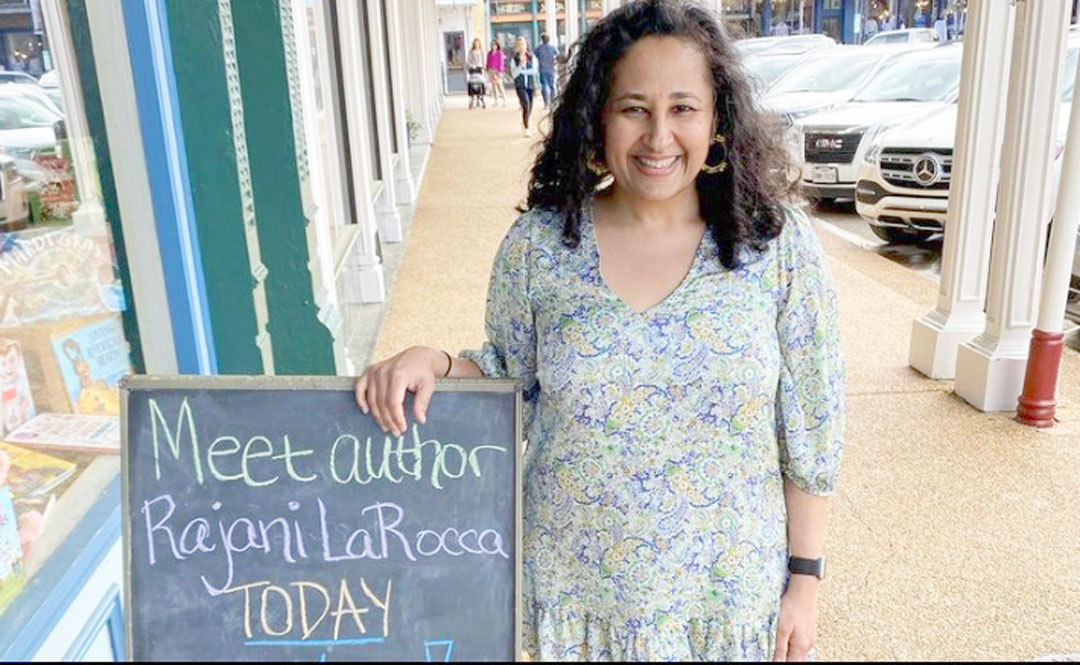Rajani LaRocca was the featured author for the 2022 Children’s Book Festival, which will be supported by the Elaine Hoffman Scott Memorial Endowment and Memorial Fund created by her children. LaRocca read from her books “Where Three Oceans Meet” and “Midsummer’s Mayhem.”